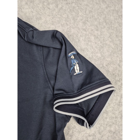 G/Fore Polo Shirt Men's Size Large Navy Blue White Accent Performance Stretch - Picture 3 of 7